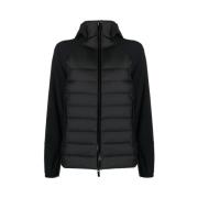 Moncler Quiltad Logo Patch Jacka Black, Dam