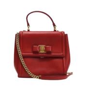 Salvatore Ferragamo Pre-owned Pre-owned Laeder axelremsvskor Red, Dam