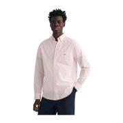 Gant Vichy Check Poplin Skjorta Pink, Herr