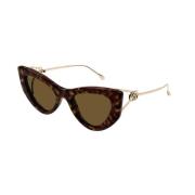 Gucci Brun Havana Solglasögon Gg1565S 002 Brown, Dam