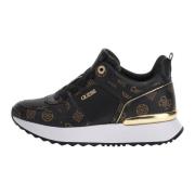 Guess Svarta Damsneakers Stiliga Trendiga Black, Dam