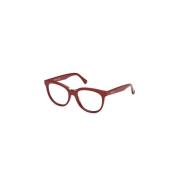 Max Mara Röd Blank Mm5110 066 Solglasögon Red, Unisex