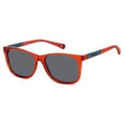 Polaroid Red/Grey Sunglasses Red, Unisex