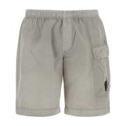 C.p. Company Grå nylon badshorts Gray, Herr