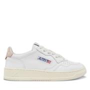 Autry Vintage Låg Topp Sneakers Medalist Stil White, Herr