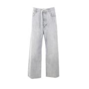 Balenciaga Baggy Oversize Denim Jeans Gray, Herr