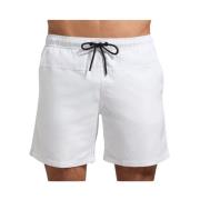 Bikkembergs Vita Logga Badshorts White, Herr