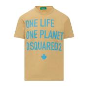 Dsquared2 Gul Planet T-shirt Yellow, Herr