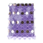 Paco Rabanne Tvåtonig PVC Mini Kjol Purple, Dam