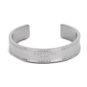 Balmain Signatur Tubular bra armband Gray, Herr