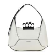 Alexander McQueen Jewelled Hobo Handväskor White, Dam