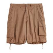 Our Legacy Gyllene Brun Taktile Ripstop Cargo Shorts Brown, Herr