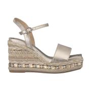 ALMA EN PENA Rhinestone Kilklack Sandal Yellow, Dam