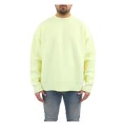 Palm Angels Round-neck Knitwear Yellow, Herr