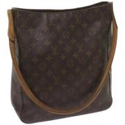 Louis Vuitton Vintage Pre-owned Canvas handvskor Brown, Dam