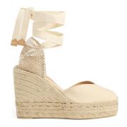 Castañer Chiara/8Ed/001 11 cm Wedges Beige, Dam