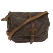 Louis Vuitton Vintage Pre-owned Canvas axelremsvskor Brown, Dam