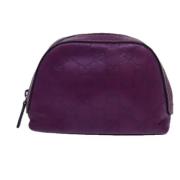 Gucci Vintage Pre-owned Laeder kuvertvskor Purple, Dam