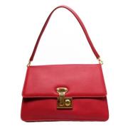 Dolce & Gabbana Pre-owned Pre-owned Laeder axelremsvskor Red, Dam