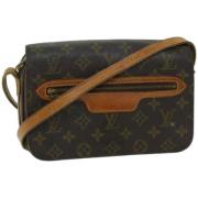 Louis Vuitton Vintage Pre-owned Canvas axelremsvskor Brown, Dam