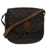 Louis Vuitton Vintage Pre-owned Canvas axelremsvskor Brown, Dam