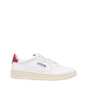 Autry Röd-Vita Lädersneakers White, Dam