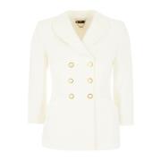 Elisabetta Franchi Stiliga Jackor & Västar Kollektion White, Dam