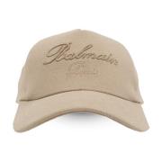 Balmain Baseball Cap Beige, Herr