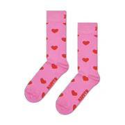 Happy Socks Hjärtmönstrade Strumpor Pink, Unisex