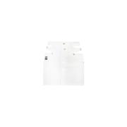 Versace Jeans Couture Vit denimkjol med barockdetaljer White, Dam