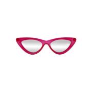 Le Specs Busiga Cat Eye Solglasögon Red, Dam