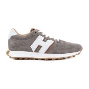 Hogan Grå Sneakers Memory Foam Läder Patch Gray, Herr