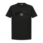 Versace T-shirt med logotyp Black, Herr