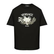 Versace T-shirt med logotyp Black, Herr