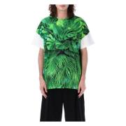 Comme des Garçons Grön Bladtryck T-shirt Green, Herr