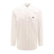 Comme des Garçons Vit Skjorta med Spetskrage White, Herr