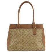 Coach Pre-owned Pre-owned Canvas totevskor Beige, Dam