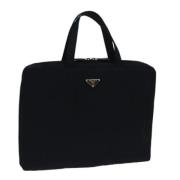 Prada Vintage Pre-owned Nylon handvskor Black, Dam