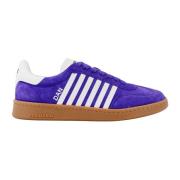 Dsquared2 Semskade Sneakers med Läderband Purple, Herr