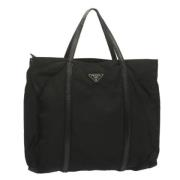 Prada Vintage Pre-owned Nylon totevskor Black, Dam