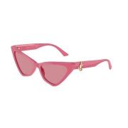 Jimmy Choo Rosa Rosa Solglasögon Stilfull Modell Pink, Unisex