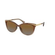 Ralph Lauren Brun Polariserad Gradient Solglasögon Brown, Dam