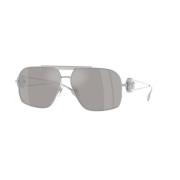 Versace Silver Spegelglasögon Gray, Unisex