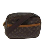 Louis Vuitton Vintage Pre-owned Canvas axelremsvskor Brown, Dam