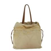 Prada Vintage Pre-owned Laeder axelremsvskor Beige, Dam