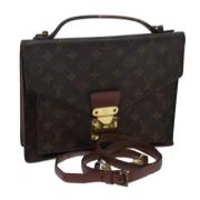 Louis Vuitton Vintage Pre-owned Canvas handvskor Brown, Dam