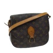 Louis Vuitton Vintage Pre-owned Canvas axelremsvskor Brown, Dam