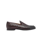 Scarosso Handgjorda Vävda Läderloafers Brown, Herr