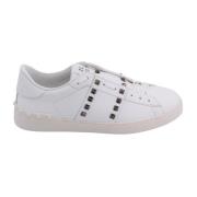 Valentino Garavani Vita Läder Sneakers Snörning Gummisula White, Herr