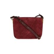 Yves Saint Laurent Vintage Pre-owned Mocka crossbodyvskor Red, Dam